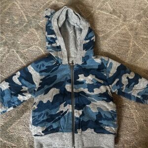 Gaultier bebe Blue Camo Kids Hoodie NWT